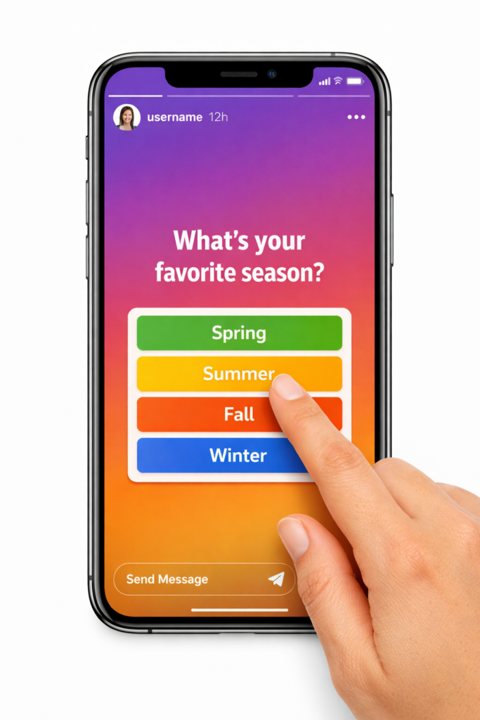 인스타그램 인스턴트 기능 즉시 반응 화면